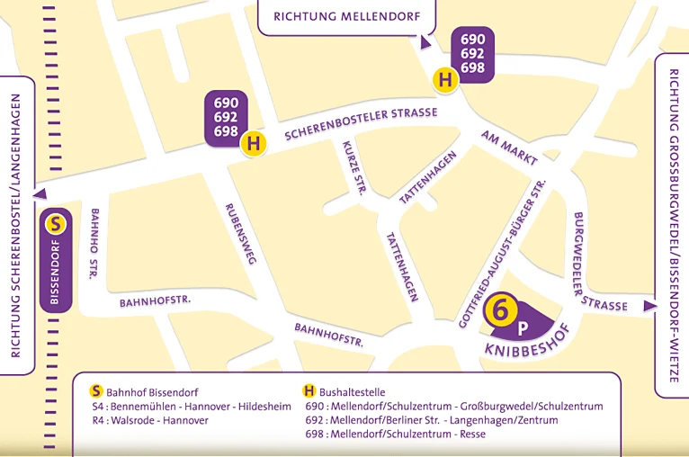 Anfahrt KFO Bissendorf